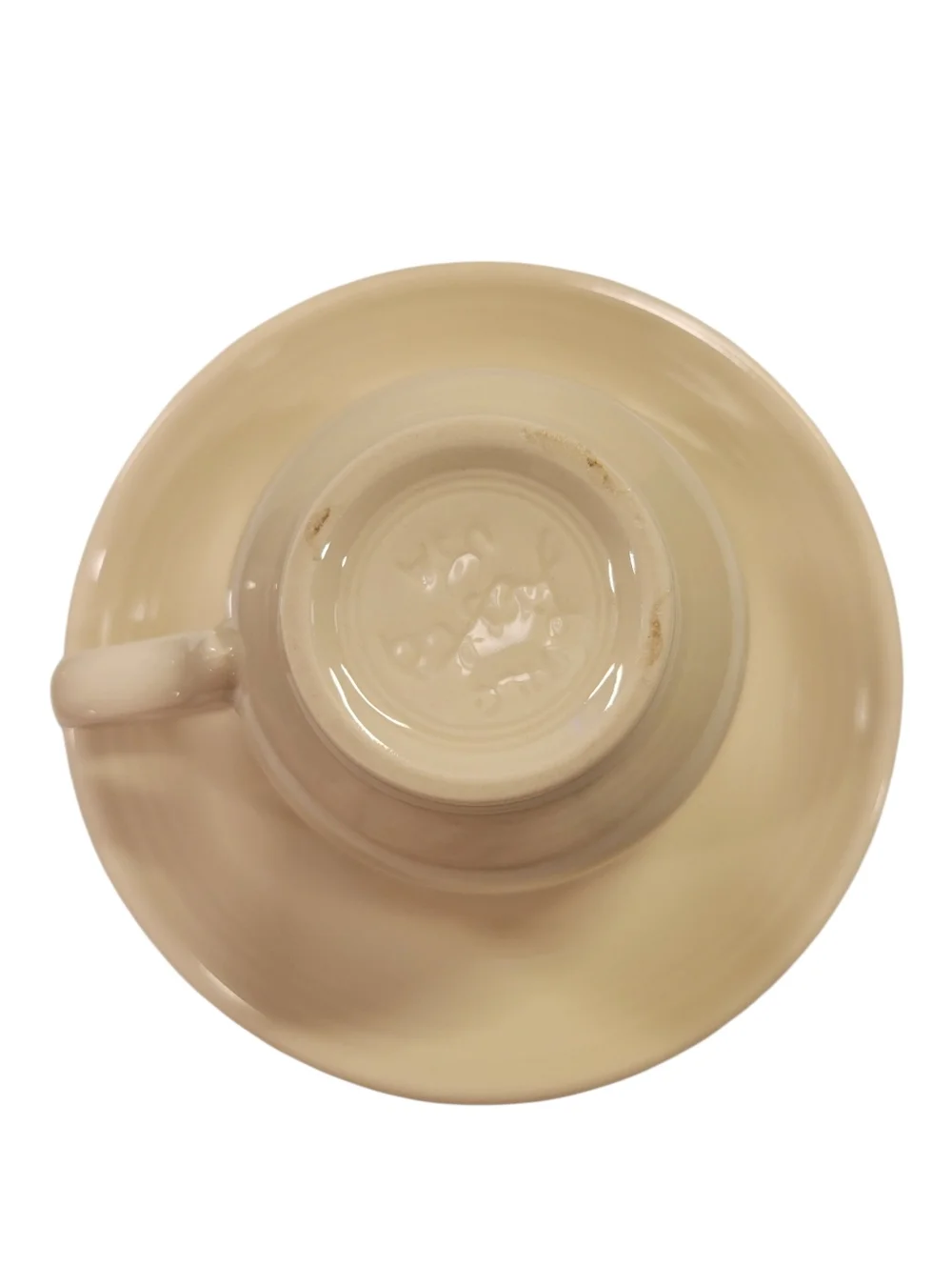 Fiesta® Linen Teacup & Saucer Set | Homer Laughlin Fiestaware  Neutral Beige